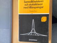 Sannolikhetsteori och statistikteori med till&auml;mpningar