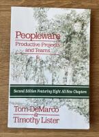 Peopleware : productive projects and teams