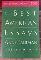 The Best American Essays 2003