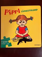 Pippi L&aring;ngstrump Pusselbok : 5 pussel med 12 bitar i varje