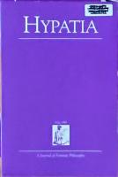 Hypatia - A Journal of Feminist Philosophy: Volume 10, Nummer 4