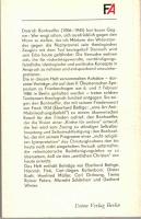Dietrich Bonhoeffer - gef&auml;hrdetes Erbe in bedrohter Welt. Beitr&auml;ge zur Auseinandersetzung um sein Werk. 