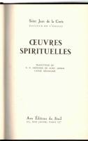 Oeuvres spirituelles. Traduction du R. P. Gr&eacute;goire de Saint-Joseph,... / Saint Jean de la Croix,&hellip; 