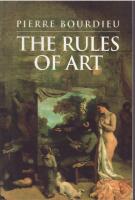 The rules of art: Genesis and structure of the literary field. 