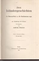 Zwei Isl&auml;ndergeschichten die H&oslash;nsna-&thorn;ores und die Bandamanna saga.