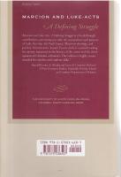 Marcion and Luke-Acts: A defining struggle.