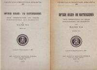 Koptische Heiligen- und Martyrerlegenden. Texte, &Uuml;bersetzungen und Indices / herausgegeben und bearbeitet von Walter Till. [1-2]