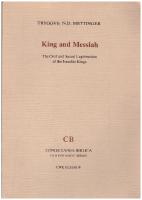King and Messiah. The Civil and Sacral Legitimation of the Israelite Kings.