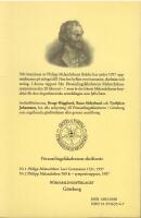 (Melanchthon, Philipp, 1497-1560) Philipp Melanchton 500 &aring;r, 1497-1997. Rapport fr&aring;n ett symposium vid F&ouml;rsamlingsfakulteten i G&ouml;teborg den 28 februari och 1 mars 1997 [Text: Bengt H&auml;gglund, Rune S&ouml;derlund och Torbj&ouml;rn Johansson]