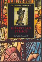 The Cambridge Companion to Christian Ethics.