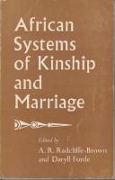 African systems of kinship and marriage.