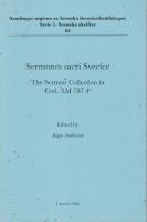 Sermones sacri Svecice / The sermon collection in Cod. AM 787 4o. 