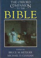 The Oxford companion to the Bible. 