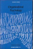 Organizational psychology