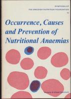 Occurrence, Causes and Prevention of Nutritional Anaemias