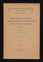 Grunddragen av fj&auml;llkedjerandens bergbyggnad : inom V&auml;sterbottens l&auml;n