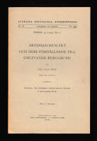 Arvidsjaurf&auml;ltet och dess f&ouml;rh&aring;llande till omgivande berggrund