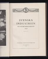 Svenska industrien vid kvartsekelskiftet 1925