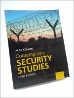 Contemporary Security Studies