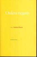 Ordens negativ : Till Anders Olsson