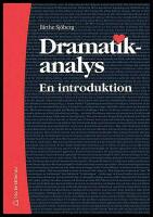 Dramatikanalys : En introduktion