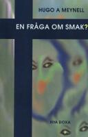 En fr&aring;ga om smak?