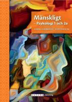 M&auml;nskligt : Psykologi 1 och 2a