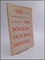Tre om b&ouml;cker och bokhandel