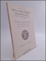 Acta philologica scandinavica : Tidsskrift for nordisk sprogforskning XVII - 1945