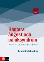 Hantera &aring;ngest och paniksyndrom : En korttidsbehandling : Andra internationella utg&aring;van