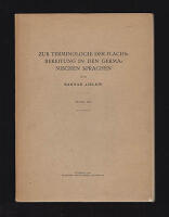 Zur Terminologie der Flachsbereitung in den germanischen Sprachen. Erster teil [allt som utkom?]