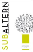 Subaltern : Skillnadst&auml;nkande och antropologisk feminism