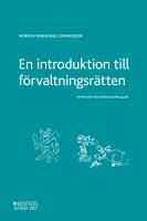 En introduktion till f&ouml;rvaltningsr&auml;tten