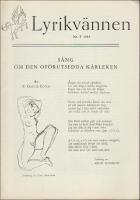 1955 / 3 : L&aring;gor f&ouml;r eros, Om josef Julius Wecksell och boken om Hjalmar Gullberg