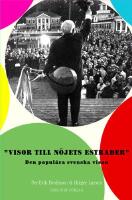 Visor till n&ouml;jets estrader : Den popul&auml;ra svenska visan
