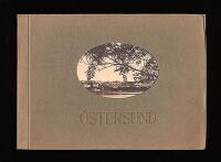 &Ouml;stersund : Fotoalbum med ovalt 'titth&aring;l' med 10 s/v fotografier i tonlitografi