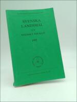 Svenska landsm&aring;l och svenskt folkliv 1992