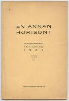 En annan horisont : Semesterminnen fr&aring;n J&auml;mtland 1929 [J&auml;mtland]
