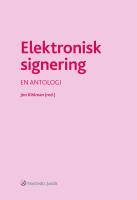 Elektronisk signering : En antologi