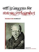 Om gr&auml;nserna f&ouml;r statens verksamhet