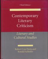 Contemporary Literary Criticism