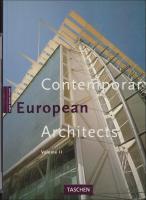 Contemporary European Architects 2