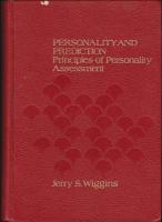 Personality and Prediction : Principles of Personality Assessment