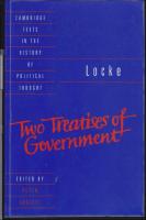 Two treatises of government
