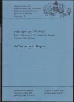 Marrriage and Fertility