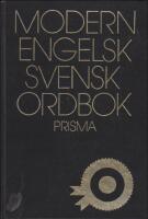 Modern engelsk svensk ordbok