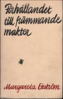 F&ouml;rh&aring;llandet till fr&auml;mmande makter