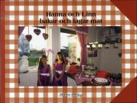 Hanna och Linn bakar och lagar mat