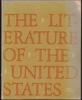 The Literature of the United States : Short edition
