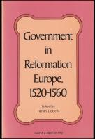 Government in Reformation Europe, 1520-1560